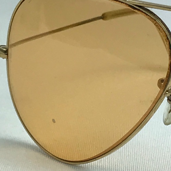 VTG Ray Ban Aviator Sunglasses Gold Retro Oversize - Picture 4 of 8